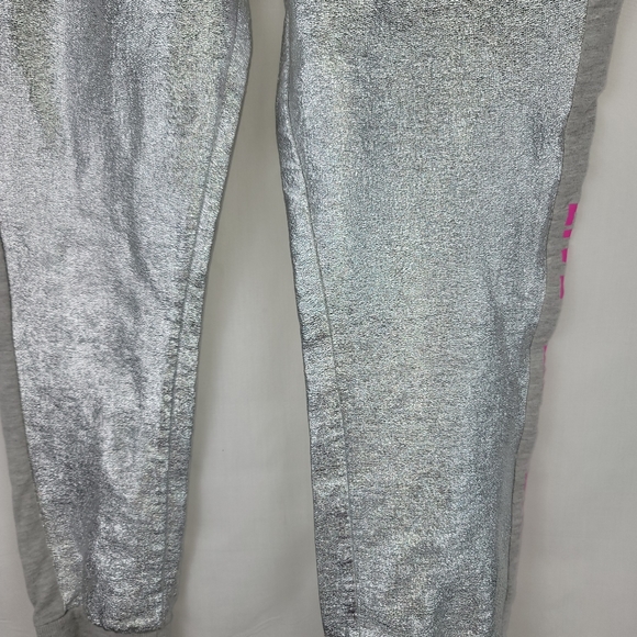 Nickelodeon Jojo Siwa Girls Silver Pink Jogger Sweat Pants Size 14/16 - Picture 5 of 10